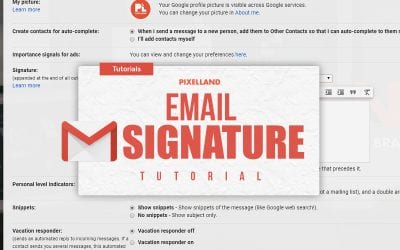 Email Signature Tutorial